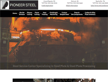Tablet Screenshot of pioneersteel.us